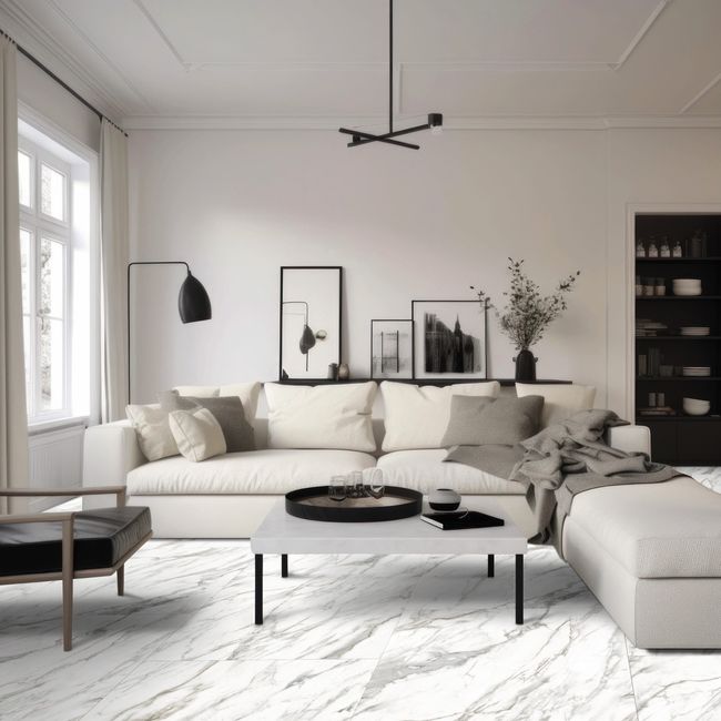 1867 Floors Evolution Purflex Calacatta Grey Luxury Vinyl Tile view 2