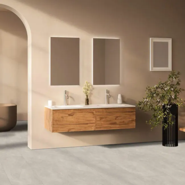 1867 Floors Evolution Rise+ Concerto Grey Luxury Vinyl Tile view 2