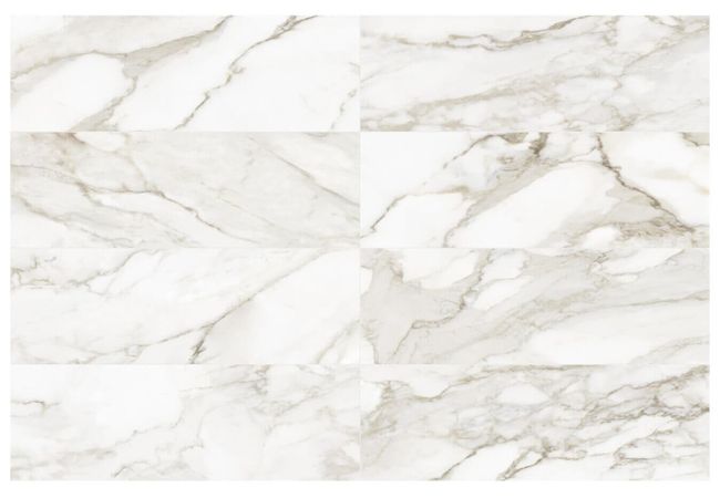 Anatolia Tile Raffino Calacatta Dolce Wall Porcelain 12 X 36 Rectified Matte