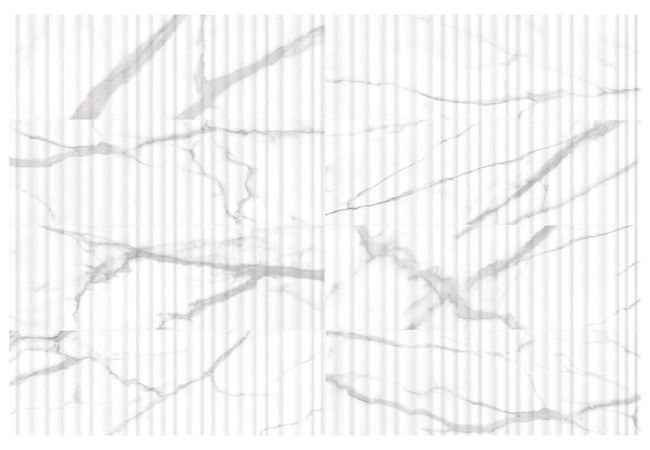 Anatolia Tile Raffino Statuario Valore Wall Porcelain 12 X 36 Alto Rectified Matte