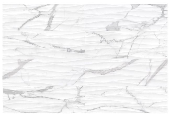 Anatolia Tile Raffino Statuario Valore Wall Porcelain 12 X 36 Curva Rectified Matte