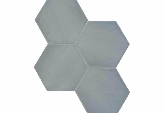 Anatolia Tile Teramoda Sterling Porcelain 6 In Hexagon Pressed Glossy