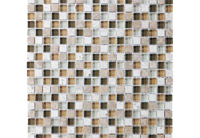 Anatolia Tile Bamboo Glass Stone 5/8 X 5/8 Mosaic