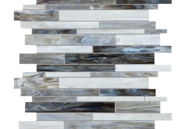 Anatolia Tile Baroque Alabastro Random Strip Mosaic