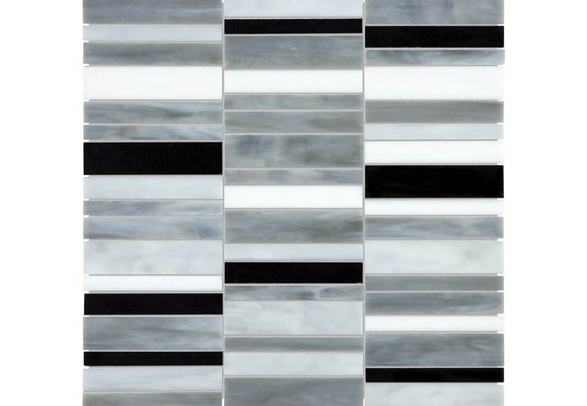 Anatolia Tile Baroque Arabescato Random Stacked Mosaic