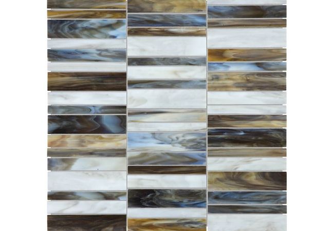 Anatolia Tile Baroque Corallo Random Stacked Mosaic