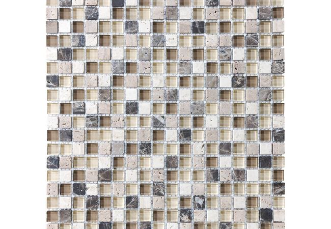 Anatolia Tile Cappucinno Glass Stone 5/8 X 5/8 Mosaic