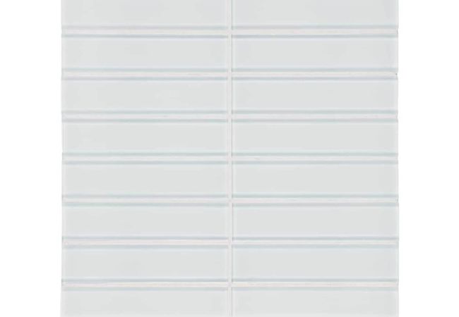 Anatolia Tile Element Ice Glass 1.5 X 6 Stacked Mosaic