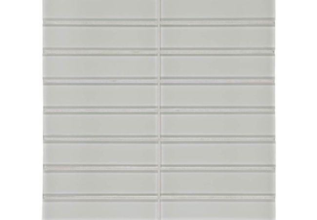 Anatolia Tile Element Mist Glass 1.5 X 6 Stacked Mosaic