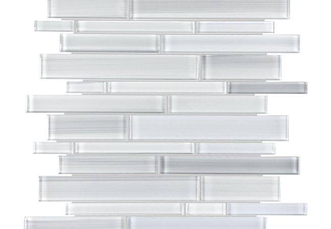 Anatolia Tile Fusion Ice Random Strip Mosaic