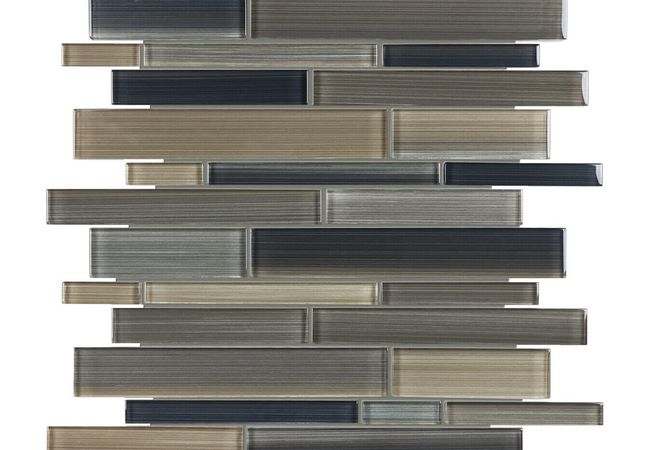 Anatolia Tile Fusion Rock Random Strip Mosaic