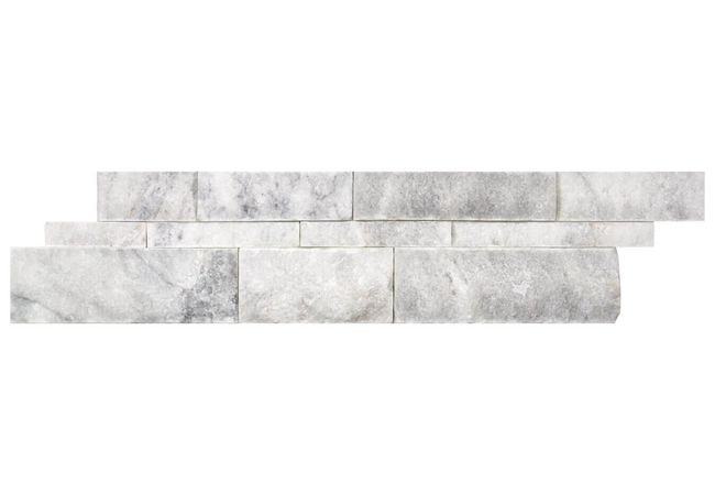 Anatolia Tile Bianco Venatino 6 X 24 Split Face Marble