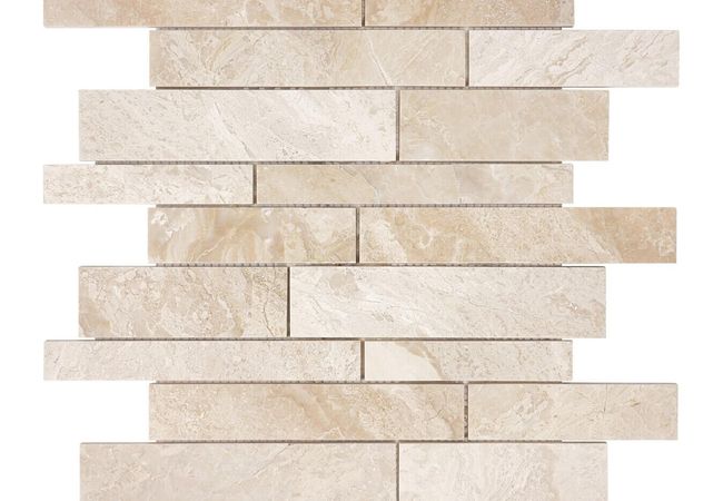 Anatolia Tile Impero Reale Random Strip Mosaic Polished / Honed Marble