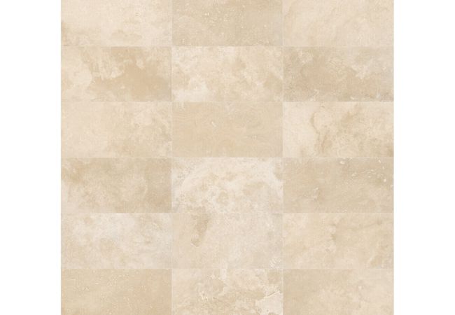 Anatolia Tile Ivory Travertine 12 x 24 Natural Stone Tile
