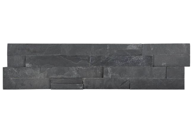 Anatolia Tile Ledgerstone Carbon 6 X 24 Corner Mosaic