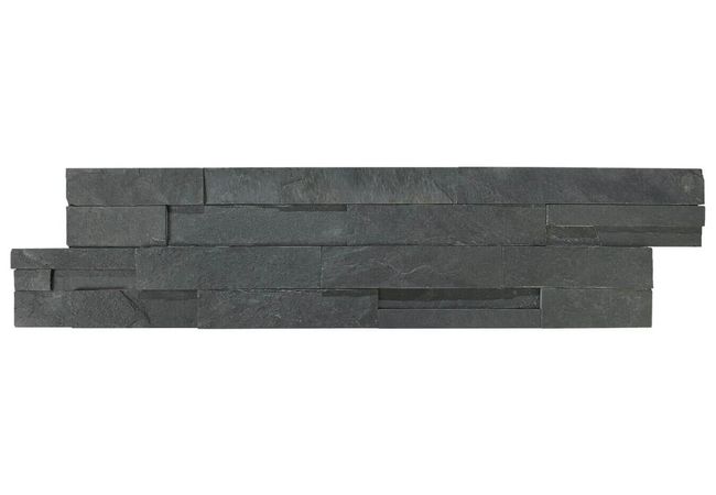 Anatolia Tile Ledgerstone Carbon 6 X 24 Mosaic