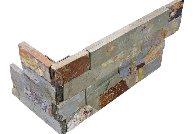 Anatolia Tile Ledgerstone Sierra 6 X 18 Assembled Corner Mosaic