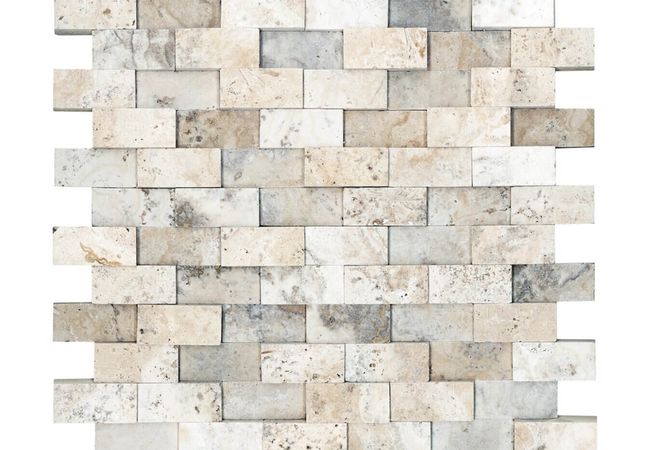 Anatolia Tile Picasso 1 x 2 Brick Mosaic Honed Natural Stone