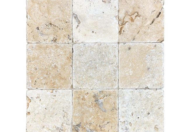 Anatolia Tile Picasso 4 x 4 Tumbled Natural Stone
