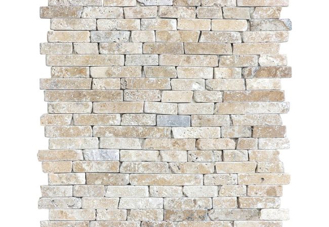 Anatolia Tile Picasso Random Strip Mosaic Tumbled Natural Stone