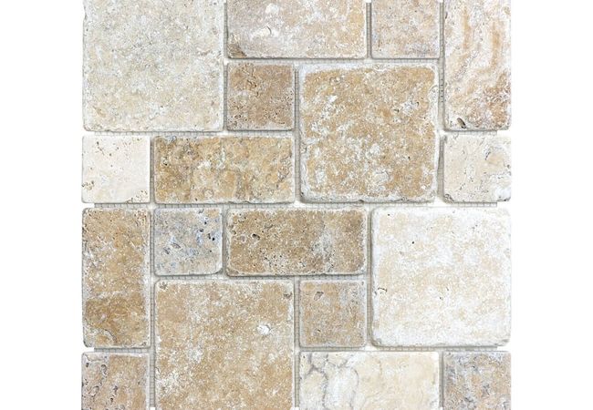 Anatolia Tile Picasso Roman Pattern Mosaic Tumbled Natural Stone