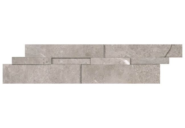 Anatolia Tile Ritz Gray 6 x 24 Honed Cubics Natural Stone