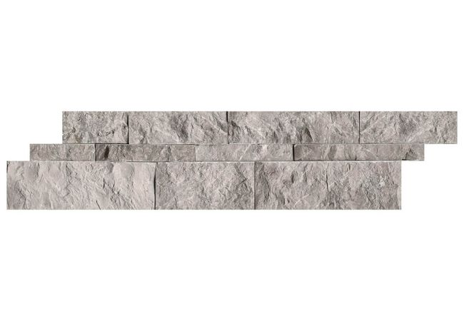 Anatolia Tile Ritz Gray 6 x 24 Wall Panel Split Face Natural Stone