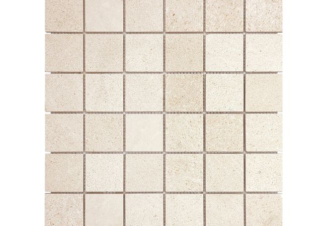 Anatolia Tile Serene Ivory 2 x 2 Mosaic Honed Natural Stone