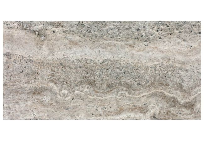 Anatolia Tile Silver Ash 12 x 24 Filled & Honed Veincut Natural Stone