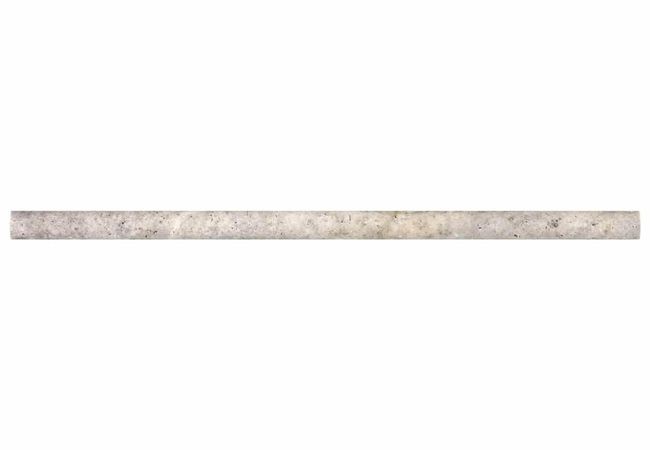 Anatolia Tile Silver Ash Travertine 5/8 x 12 Pencil Honed Natural Stone