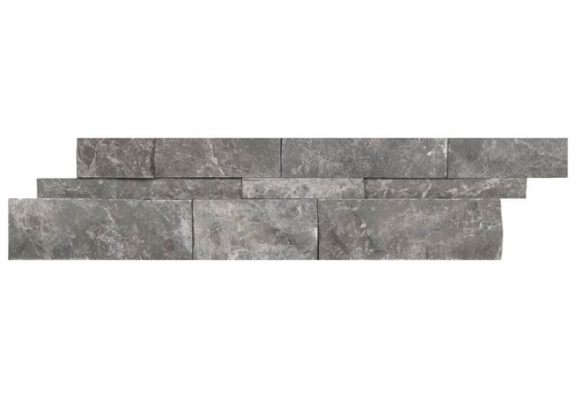 Anatolia Tile Stark Carbon Marble 6 x 24 Wall Panel Split Face Natural Stone