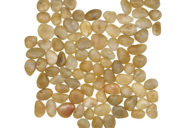 Anatolia Tile Zen Tonga Sunset Natural Pebble Mosaic Matte