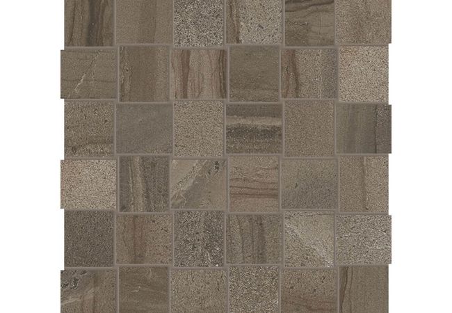 Anatolia Tile Amelia Earth Porcelain 2 x 2 Basketweave Mosaic Matte