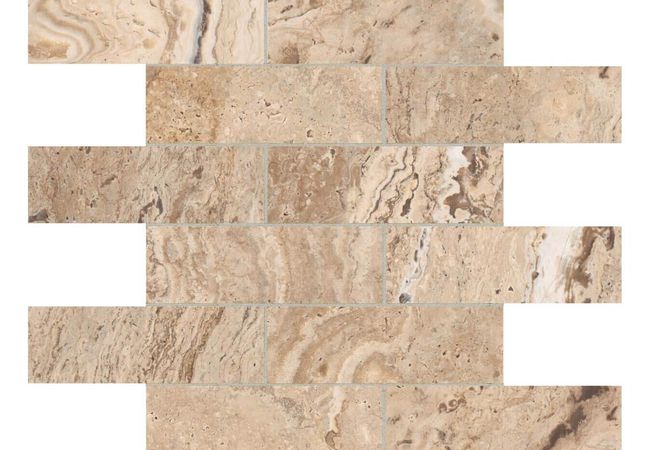 Anatolia Tile Antico Classic Porcelain 2 x 6 Brick Mosaic Matte