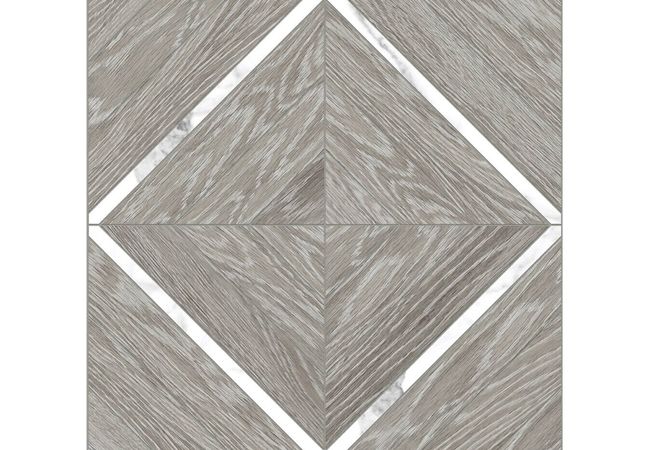 Anatolia Tile Aspen Beachcomber Porcelain Marquetry w/ Statuario Mosaic Matte