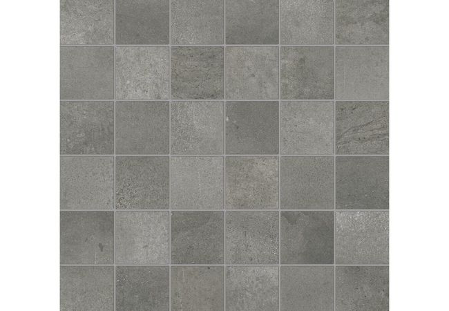 Anatolia Tile Ceraforge Titanium Porcelain 2 x 2 Mosaic Matte