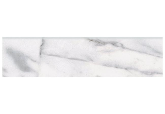 Anatolia Tile Classic Carrara Porcelain 3 x 12 Bullnose Matte