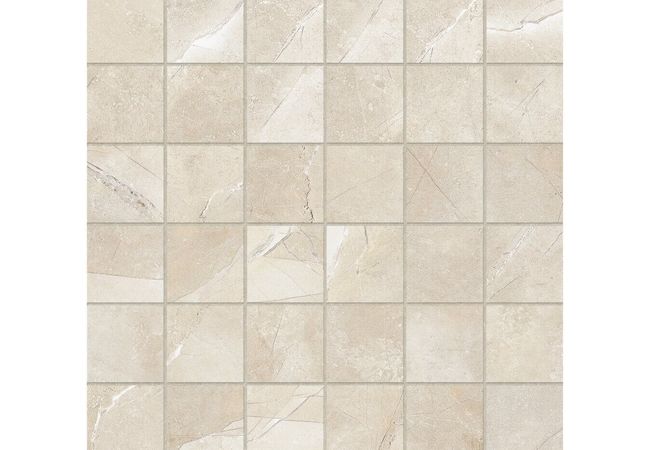 Anatolia Tile Classic Pulpis Ivory Porcelain 2 x 2 Mosaic Matte