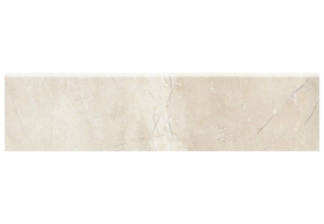 Anatolia Tile Classic Pulpis Ivory Porcelain 3 x 12 Bullnose Matte