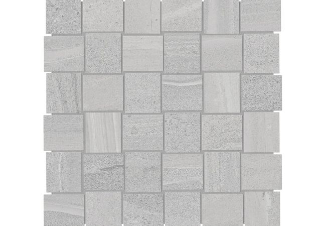 Anatolia Tile Davenport Ice Porcelain 2 x 2 Basketweave Mosaic Matte