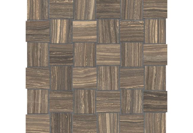 Anatolia Tile Eramosa Natural Porcelain 2 X 2 Basketweave Mosaic Matte
