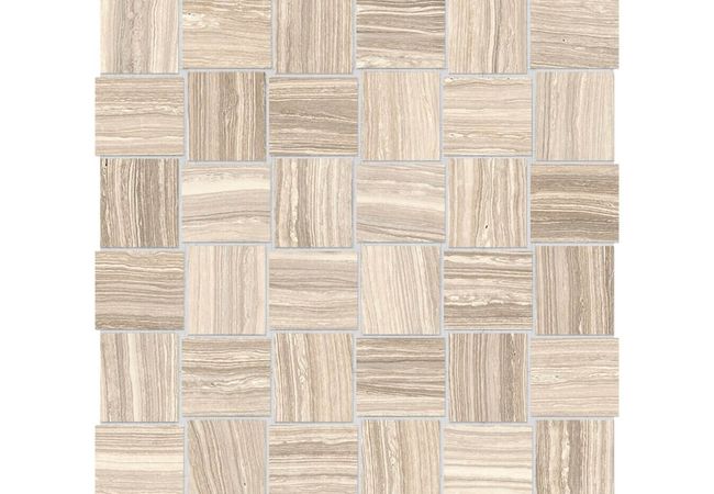 Anatolia Tile Eramosa Sand Porcelain 2 X 2 Basketweave Mosaic Matte