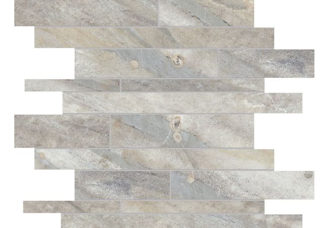 Anatolia Tile Evolution Sand Porcelain Random Strip Mosaic Matte