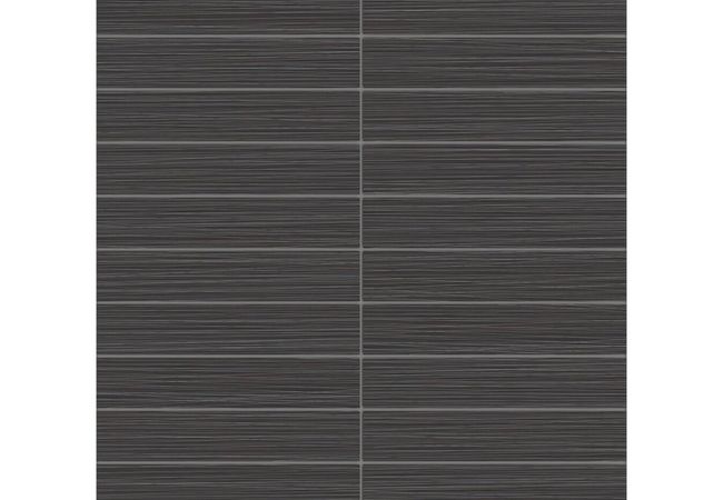 Anatolia Tile Zera Annex Carbon Porcelain 1 X 6 Stacked Mosaic Matte