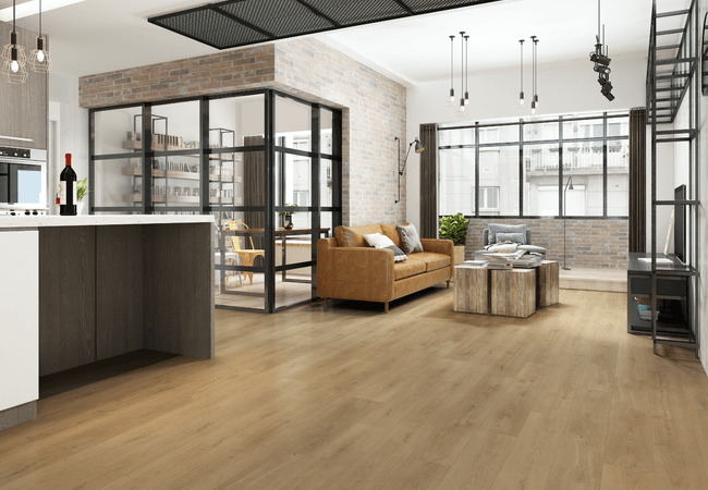 Biyork Hydrogen 5 Cashmere Luxury Vinyl Plank view 2