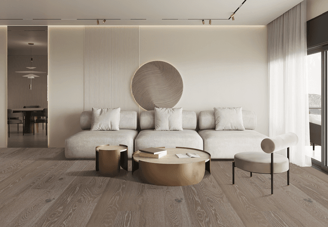 Biyork Floors Nouveau 6 European Oak Chelsea Grey view 2
