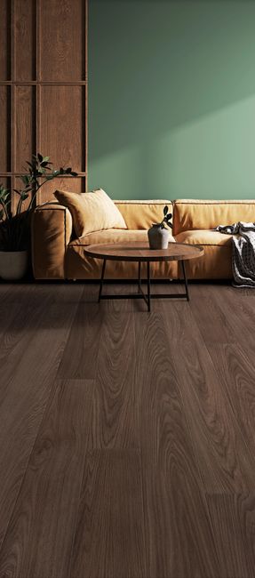 Coretec Lakehouse Luxe Deep Saddle Walnut Luxury Vinyl Plank view 2