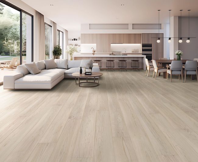 Coretec Coastal Luxe Sandstone Maple Luxury Vinyl Plank view 2