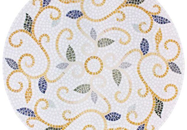 Ciot Tile Botanica Silea 1B Medallion 30'' Top Of Table