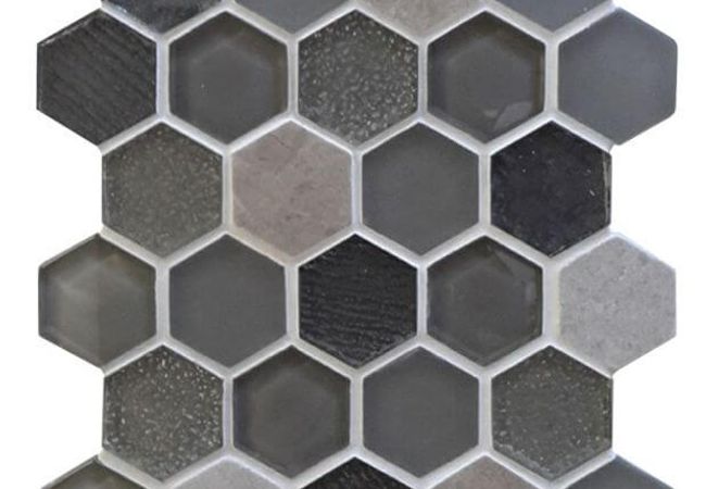 Ciot Tile Genoma Hex Cinder Blend 1.5''